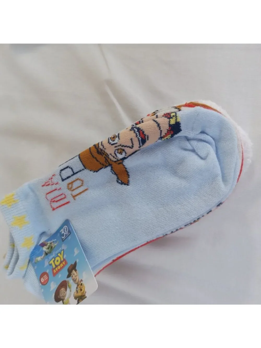 Disney Stitch Mid-Crew Socks Womens 3 Pair Pack & Pixar Toy Story 6 Pair No Show